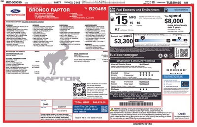 2026 Ford Bronco Raptor In-Transit