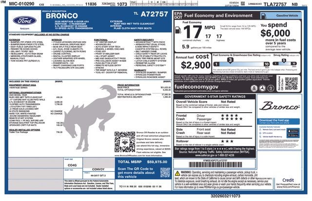 2026 Ford Bronco Heritage Edition
