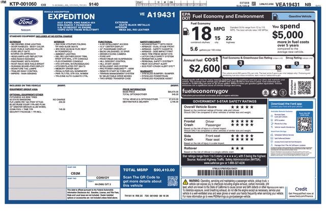 2027 Ford Expedition King Ranch In-Transit