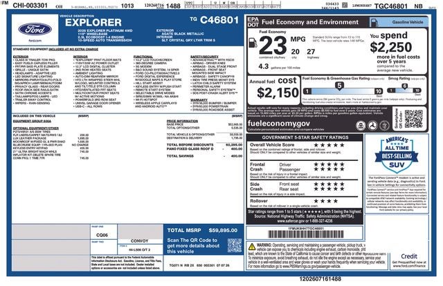 2026 Ford Explorer Platinum In-Transit