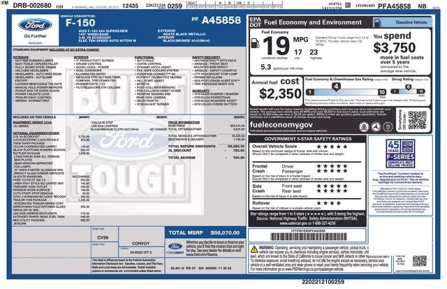 2023 Ford F-150 XL Rattler Package