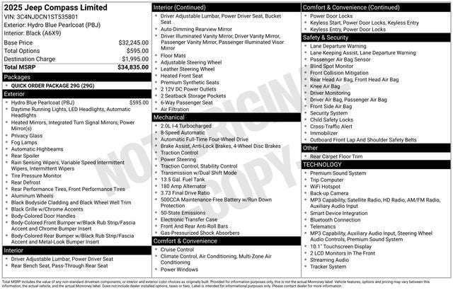 2025 Jeep Compass Limited