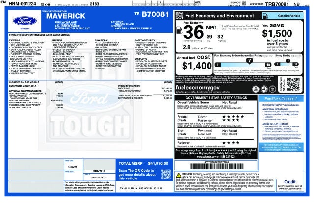 2026 Ford Maverick Lariat In-Transit