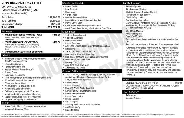 2019 Chevrolet Trax LT