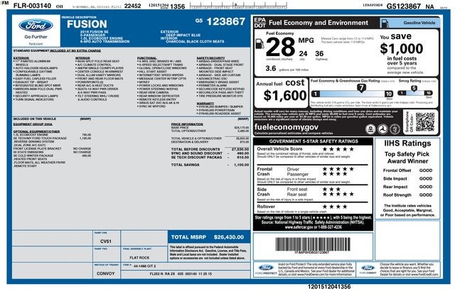 2016 Ford Fusion SE