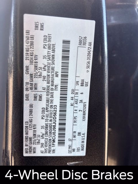 2018 Ford Escape Titanium