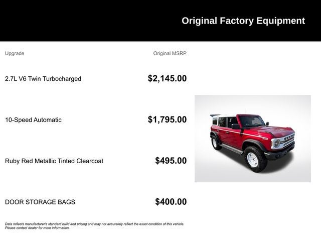 2025 Ford Bronco Heritage Edition