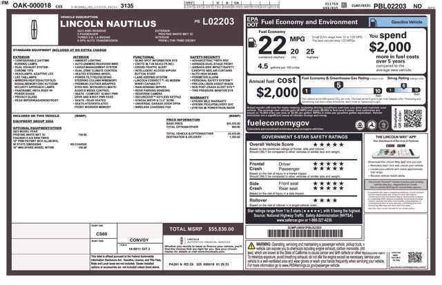 2023 Lincoln Nautilus Reserve