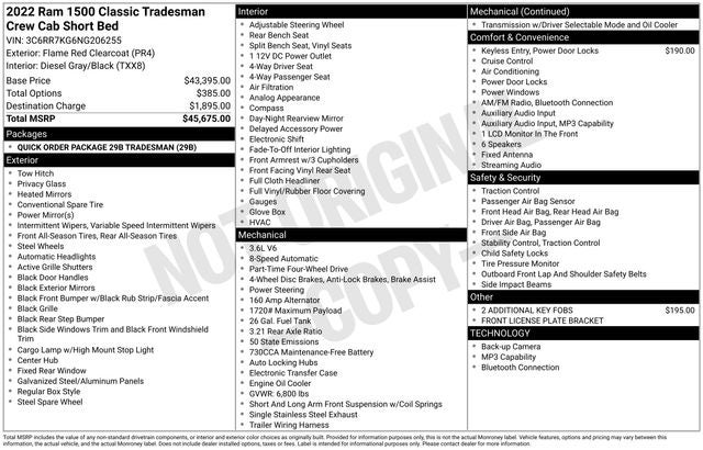 2022 RAM 1500 Classic Tradesman