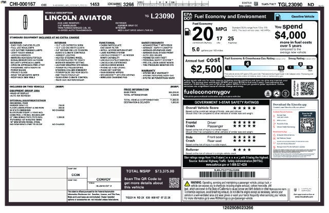 2026 Lincoln Aviator Reserve Premium