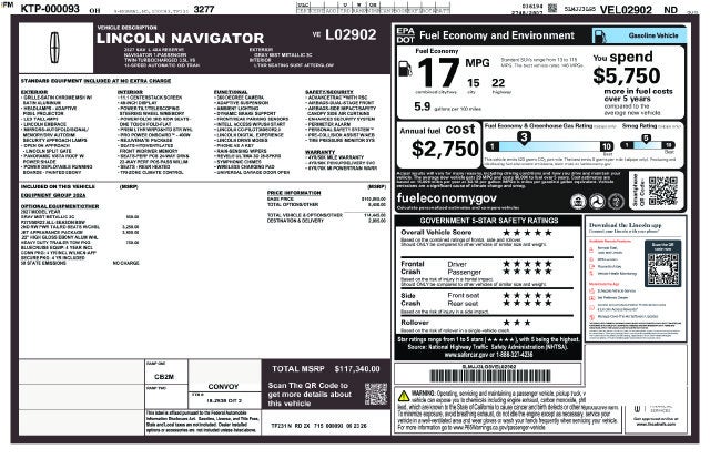 2027 Lincoln Navigator L Reserve