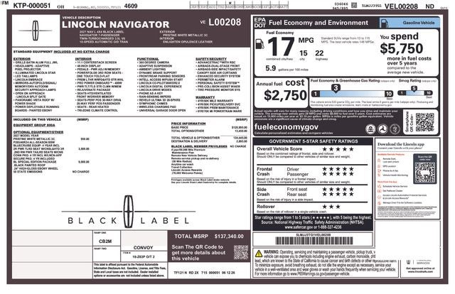 2027 Lincoln Navigator L Black Label