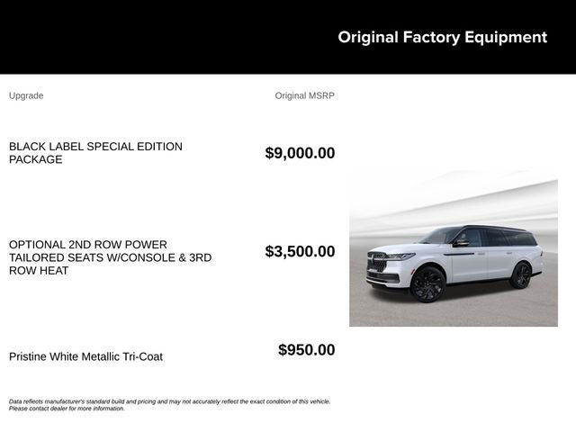2027 Lincoln Navigator L Black Label