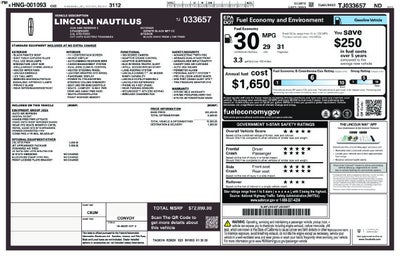 2026 Lincoln Nautilus Reserve