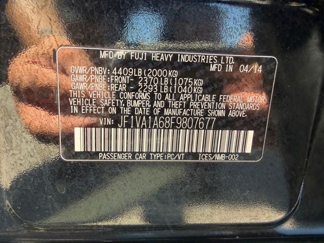 2015 Subaru Impreza WRX Base