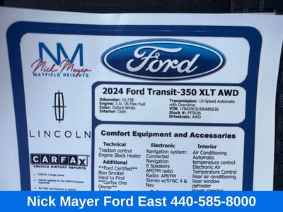 2024 Ford Transit-350 XLT AWD