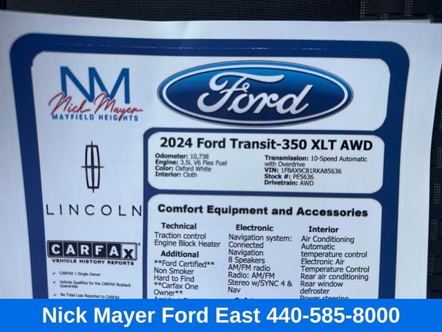 2024 Ford Transit-350 XLT AWD