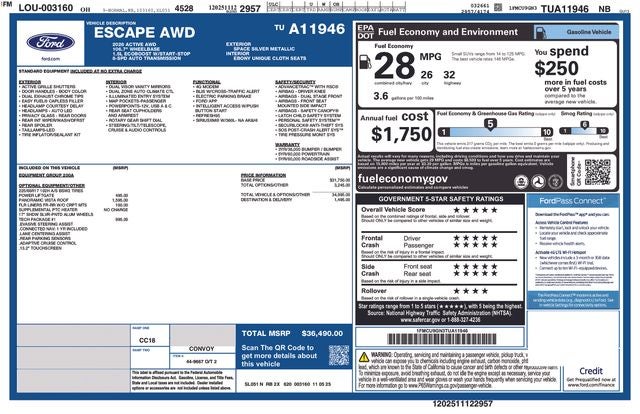 2026 Ford Escape Active