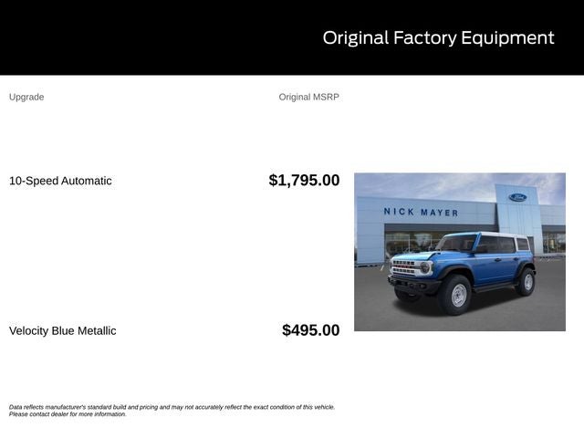 2026 Ford Bronco Heritage Edition