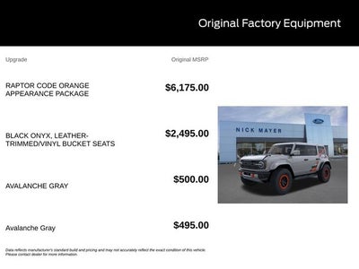 2026 Ford Bronco Raptor