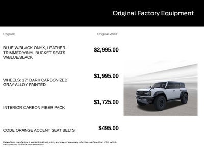 2026 Ford Bronco Raptor