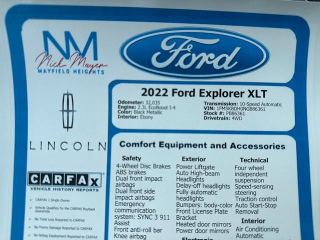 2022 Ford Explorer XLT
