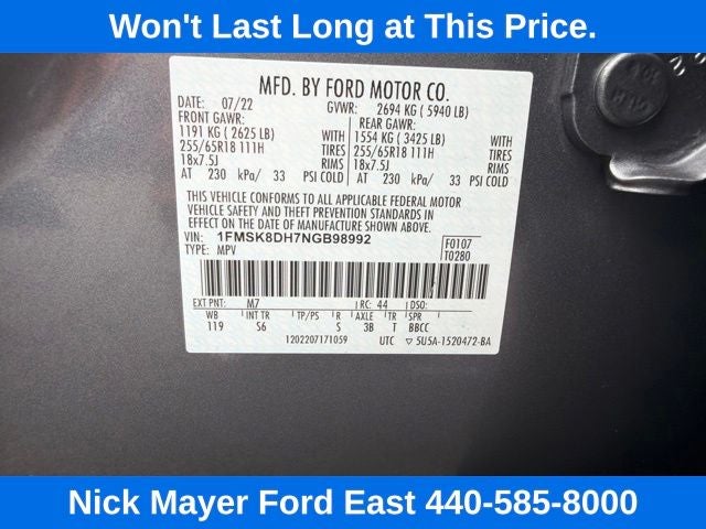 2022 Ford Explorer XLT