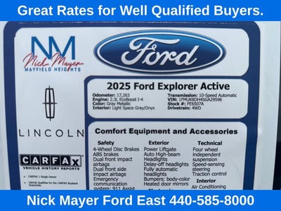 2025 Ford Explorer Active