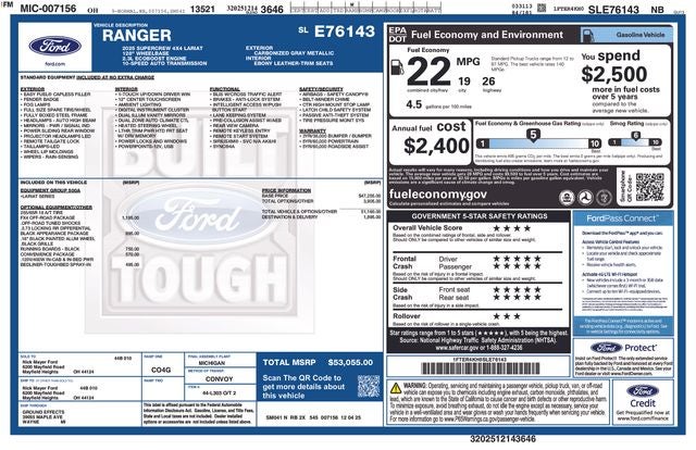 2025 Ford Ranger Lariat