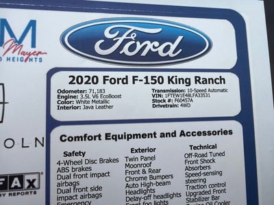 2020 Ford F-150 King Ranch