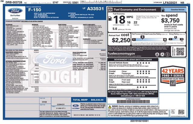 2020 Ford F-150 King Ranch