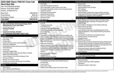 2025 GMC Sierra 1500 SLT