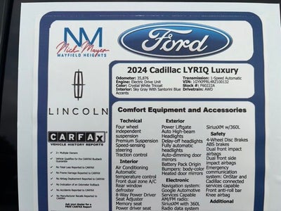 2024 Cadillac LYRIQ Luxury