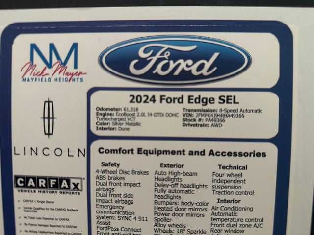 2024 Ford Edge SEL