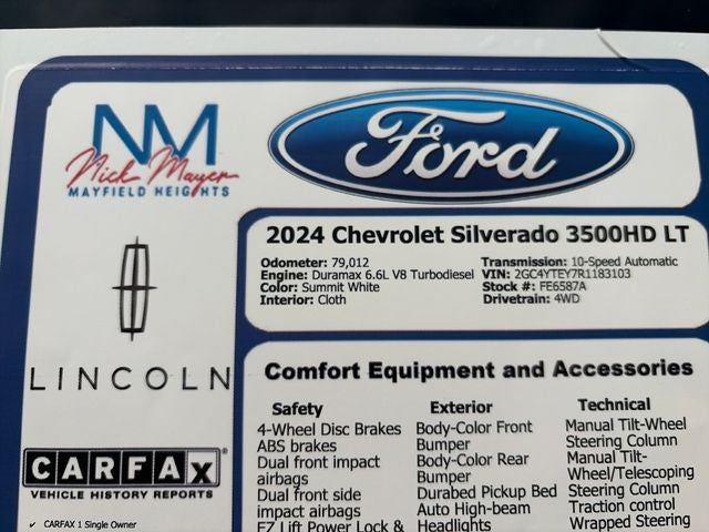 2024 Chevrolet Silverado 3500HD LT