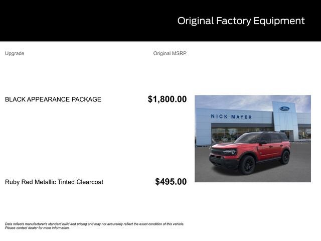2025 Ford Bronco Sport Big Bend MANAGER DEMO
