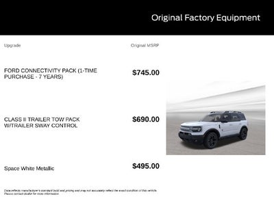2026 Ford Bronco Sport Outer Banks IN-TRANSIT