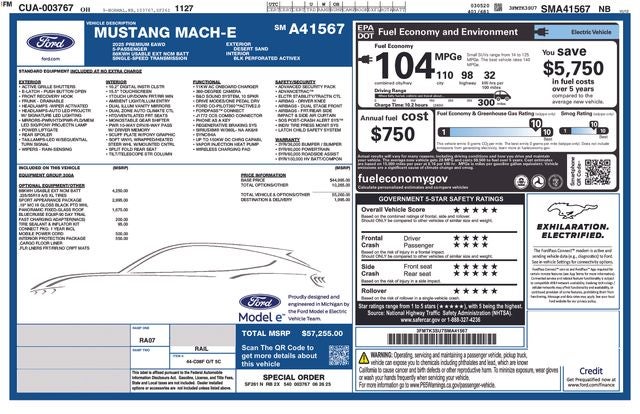 2025 Ford Mustang Mach-E Premium