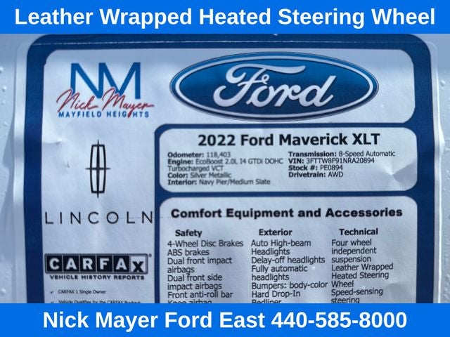 2022 Ford Maverick XLT