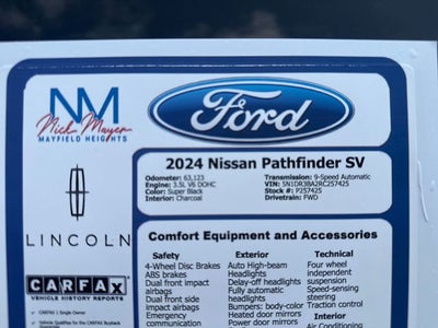 2024 Nissan Pathfinder SV