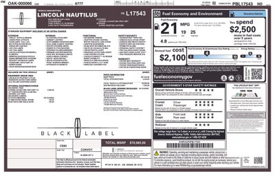 2023 Lincoln Nautilus Black Label