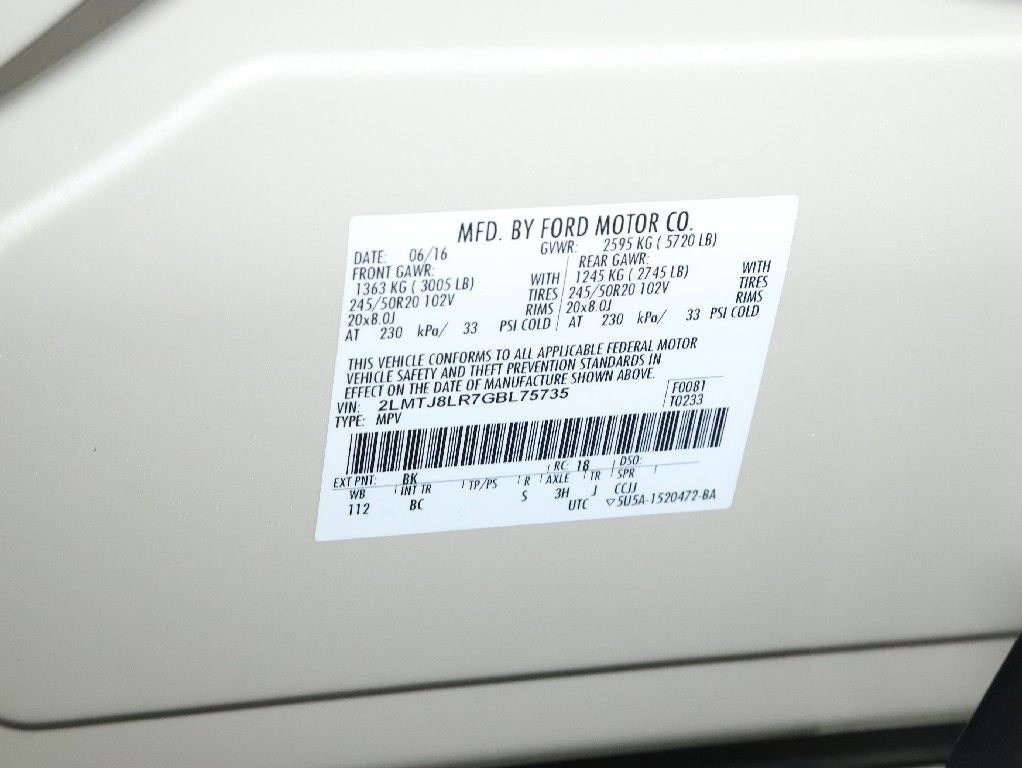 2016 Lincoln MKX Reserve